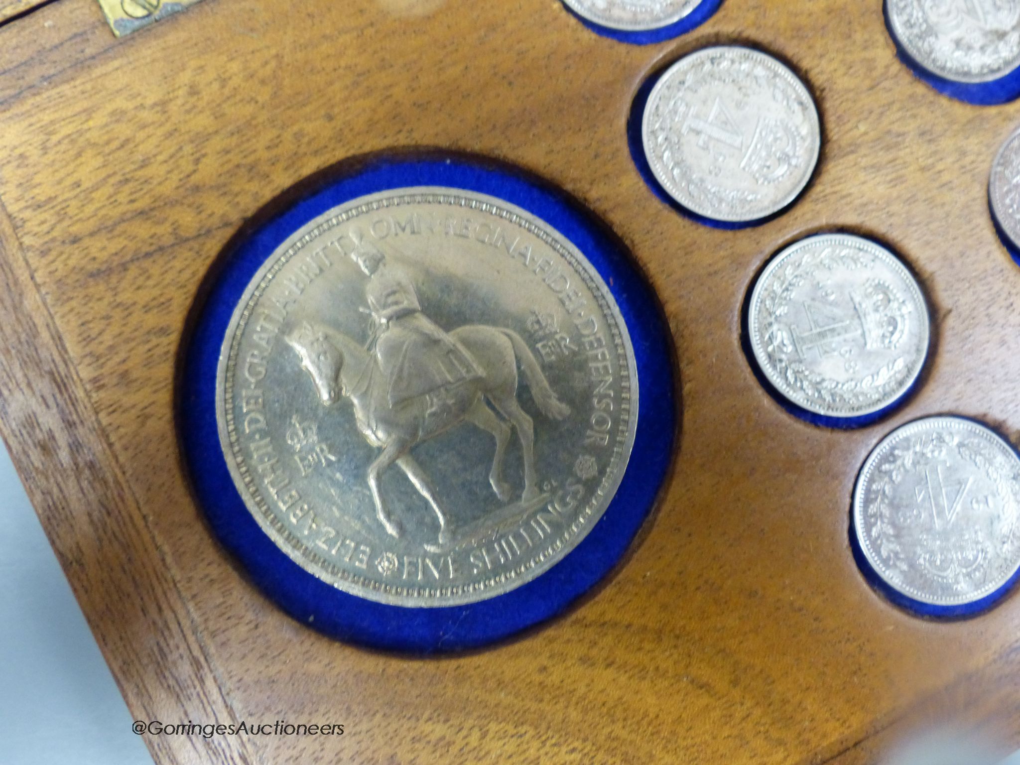 Elizabeth II Maundy money 1968, with related paperwork and photographs